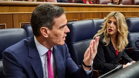 Pedro S&aacute;nchez, en una imagen de archivo junto a Yolanda D&iacute;az