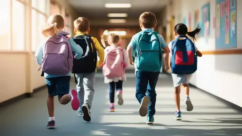Ni&ntilde;os en el colegio