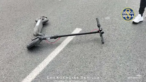 Patinete accidentado