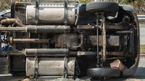 Accidente de un cami&oacute;n