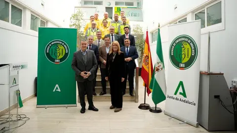Antonio Sanz, durante la inauguraci&oacute;n de la nueva sede de la EMA en Huelva