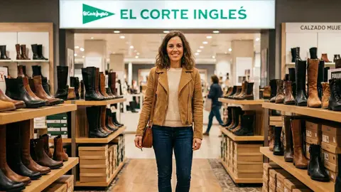 Una mujer en una tienda de El Corte Ingl&eacute;s