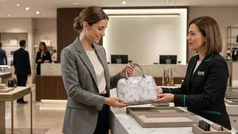 Una mujer en una tienda de El Corte Ingl&eacute;s