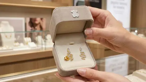 Pendientes de oro y diamantes de TOUS