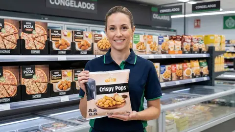 Patata prefrita congelada crispy pops Hacendado de Mercadona