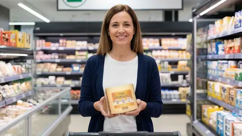 Queso a&ntilde;ejo tostado mezcla Hacendado de Mercadona