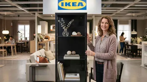 Ikea busca hacer del sal&oacute;n una zona de museo personal con muebles tan bonitos como estas dos vitrinas minimalistas