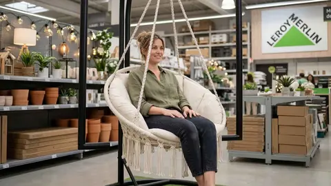 Los sillones colgantes rebajados en Leroy Merlin