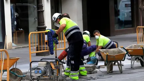Personas trabajando en Andaluc&iacute;a