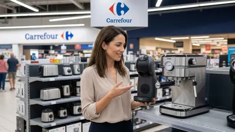Cafeteras rebajadas en Carrefour
