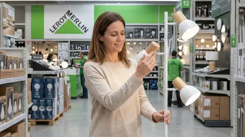 L&aacute;mpara de pie de 3 luces Venosa, INSPIRE de Leroy Merlin