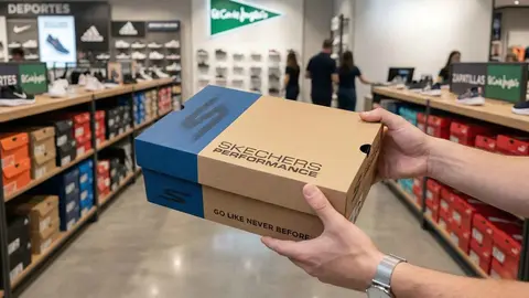 Caja de zapatillas de Skechers en El Corte Ingl&eacute;s