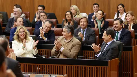 El Pleno del Parlamento andaluz tras aprobar el Presupuesto 2026