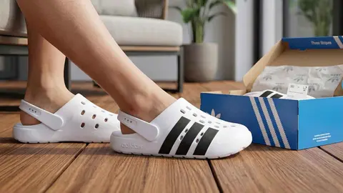 Adidas planta cara a Crocs con esta sandalia tipo zueco tan c&oacute;moda como ligera de llevar
