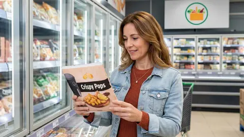 Patata prefrita congelada Crispy Pops, Hacendado de Mercadona