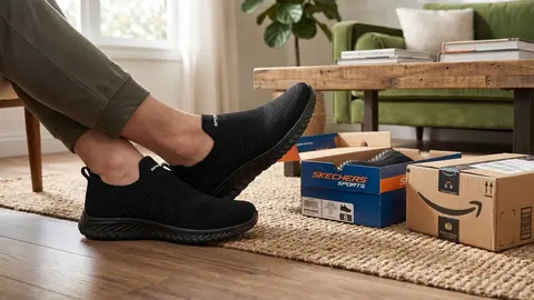 Amazon vende las zapatillas sin cordones transpirables de Skechers
