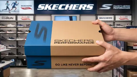 Caja de zapatillas de Skechers