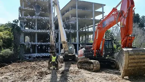 El esqueleto de Fibes en Sevilla Este
