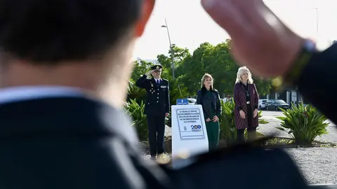Garcia-Pelayo en un acto de la Polic&iacute;a Nacional en Jerez