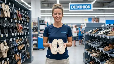 Sandalias de goma m&aacute;s elegantes en Decathlon