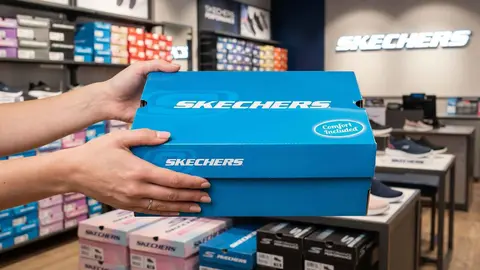 Caja de zapatillas de Skechers