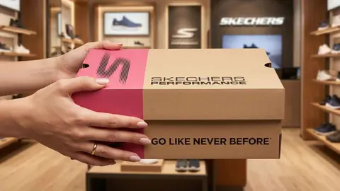 Caja de zapatillas de Skechers