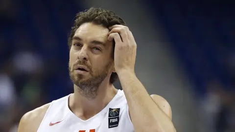 Pau Gasol durante el Eurobasket disputado en Francia.