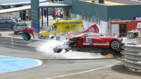 Grave accidente del canadiense Eric Cheung del Motor Service en la Copa Shell | Christian Cantizano para MIRA Jerez