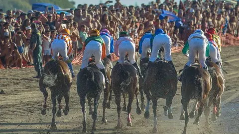 Foto de GS fotograf&iacute;a, cedido por la Real Soc. de Carreras de Caballos de Sanl&uacute;car de Bda.
