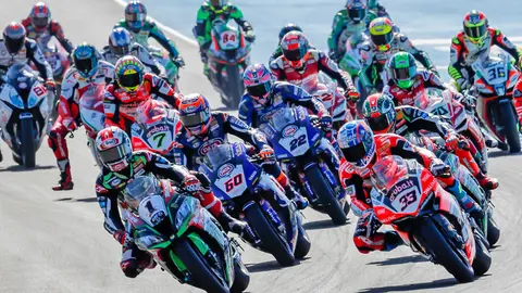 Salida de carrera Superbike en Jerez