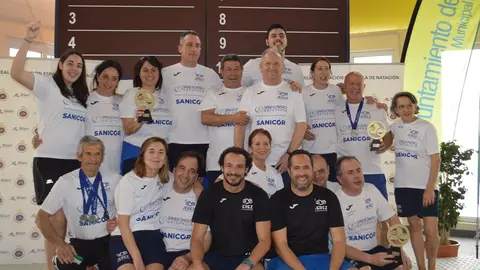 Foto de Familia en el podium. Jerez M&aacute;ster Campe&oacute;n