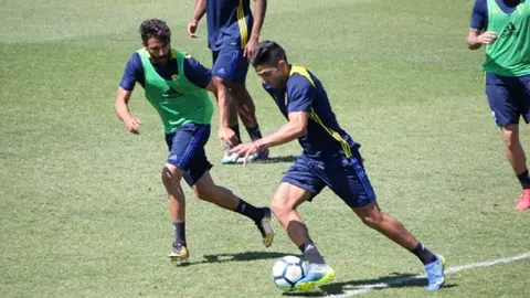 Los amarillos se han ejercitado esta ma&ntilde;ana en El Rosal.