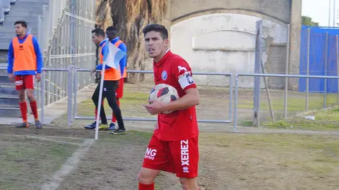 Xerez CD vs Xerez Deportivo FC,/ 1-12-2018./ Manuel Jes&uacute;s Ruiz-Berdejo