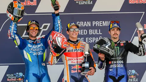 Triplete espa&ntilde;ol en MotoGP