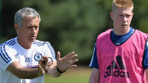 Jos&eacute; Mourinho y Kevin de Bruyne