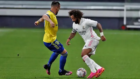 Negredo y Marcelo en el C&aacute;diz CF - Real Madrid