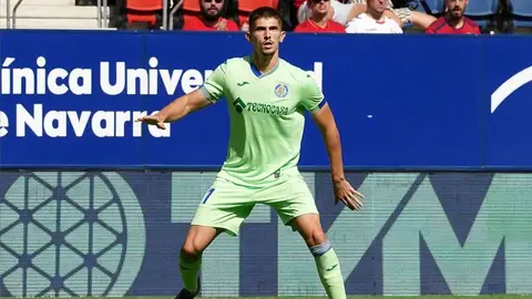 Ale Revuelta en su debut con el Getafe en LaLiga Santander