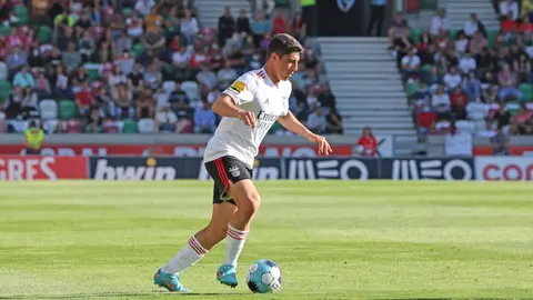 Tiago Gouveia, jugador del SL Benfica y fichaje estrella que prepara el C&aacute;diz CF