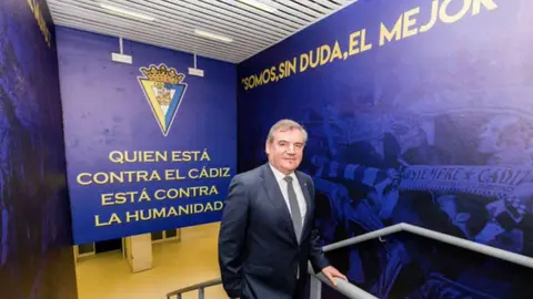 Manuel Vizca&iacute;no, presidente del C&aacute;diz CF