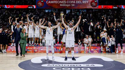 Real Madrid 96-85 FC Barcelona. Final de la Copa del Rey 2024 en el pabell&oacute;n Mart&iacute;n Carpena de M&aacute;laga