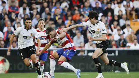 Imagen del encuentro de la primera vuelta entre el Valencia CF y el Granada CF