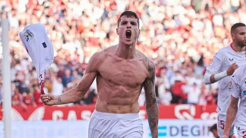 Gol de Lamela en el Sevilla FC - UD Almer&iacute;a | Salvador L&oacute;pez Medina para El MIRA