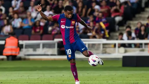 Ansu Fati, jugador del FC Barcelona que podr&iacute;a poner rumbo al Sevilla FC