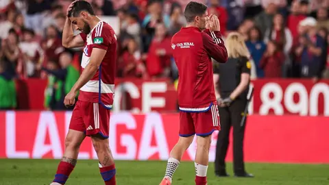 Sergio Ruiz y Bruno M&eacute;ndez tras el Sevilla FC - Granada CF
