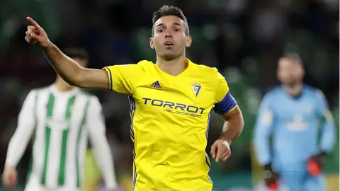 David Barral durante su &eacute;poca en el C&aacute;diz CF