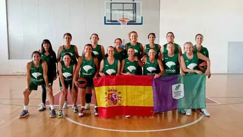 El Unicaja de M&aacute;laga +50 femenino, quintas del XXII Campeonato de Europa FIMBA Maxibasketball