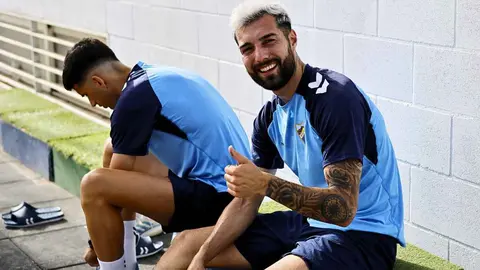 &Aacute;lex Pastor ejercit&aacute;ndose con el M&aacute;laga CF