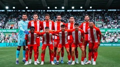 Once titular de la UD Almer&iacute;a en el primer partido de la temporada ante el Racing de Santander
