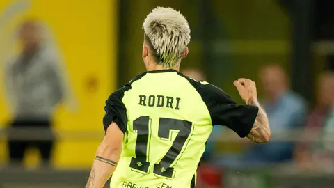 Rodri S&aacute;nchez celebra su gol en el Kryvbas - Real Betis | Foto: RBB