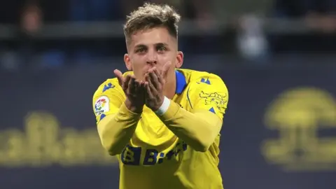 Iv&aacute;n Alejo, jugador del C&aacute;diz CF que ha ca&iacute;do lesionado